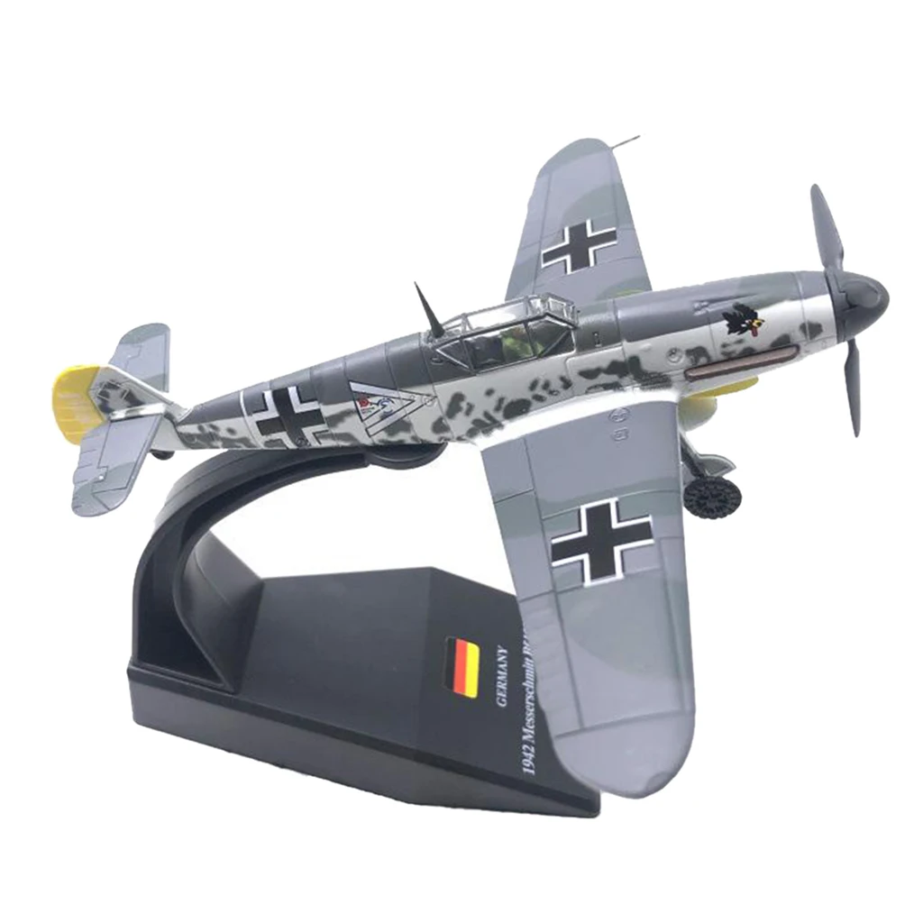 Details about   1/72 Die Cast Alloy WWII Fighter Germany BF109F-4 Aircraft Model w/ Stand