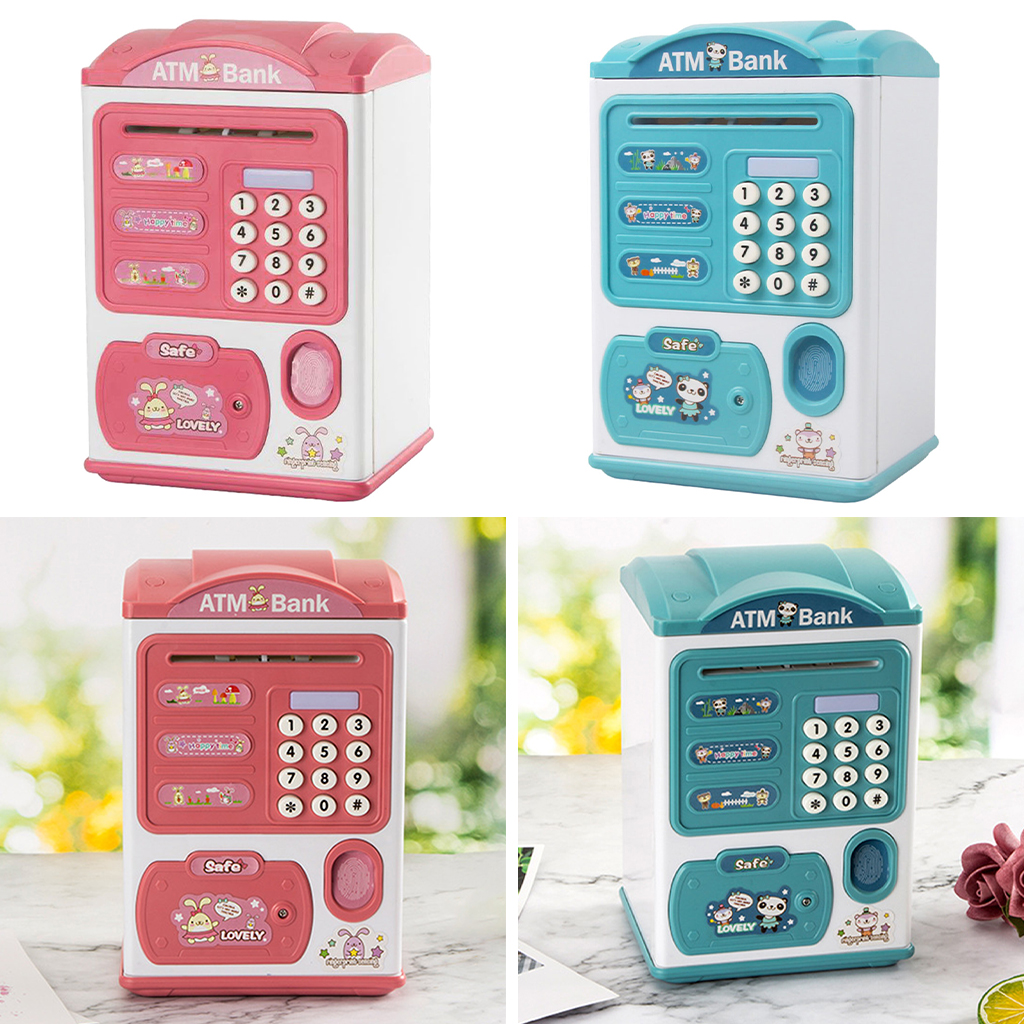 Electronic Piggy Bank Safe Box Money Boxes Bank Children Digital Password Lock Coins Cash Saving Safe Deposit Mini ATM Machine