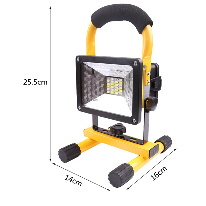 outdoor floodlight Rechargeable Portable LED Floodlight 30W Security Outdoor Work Light Lamp Home Accessories best outdoor flood lights