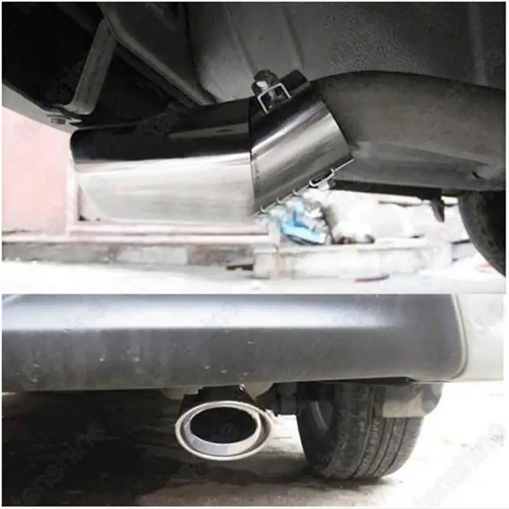 Stainless Steel Muffler Drop Down Car Vehicle Exhaust Tailpipe Tip Trim