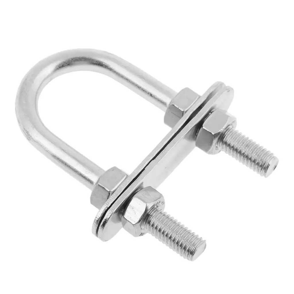 Stainless Steel Boat Marine Bow/Stern Eye Heavy Duty U-Bolt Rigging - 7*80mm