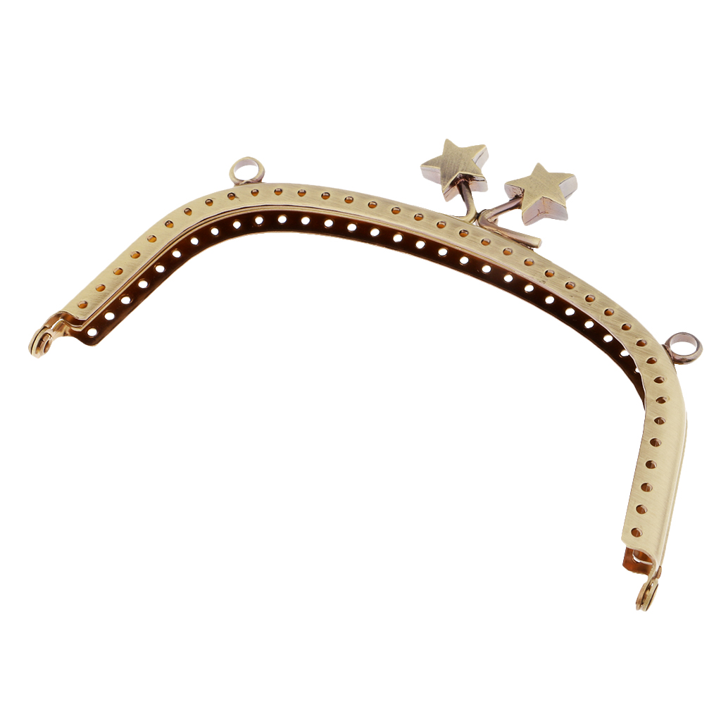 DIY Purse Handbag Handle Coin Bag Metal Star Shape Kiss Clasp Lock Frame for Crafts