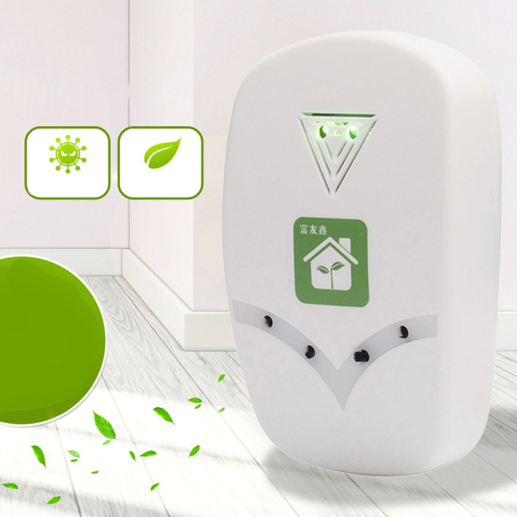 Air Purifier Home Office Ozonator Plug in Anion Ozone Generator Ionizer Filter Purification Home Toilet Deodorizer UK Adapter