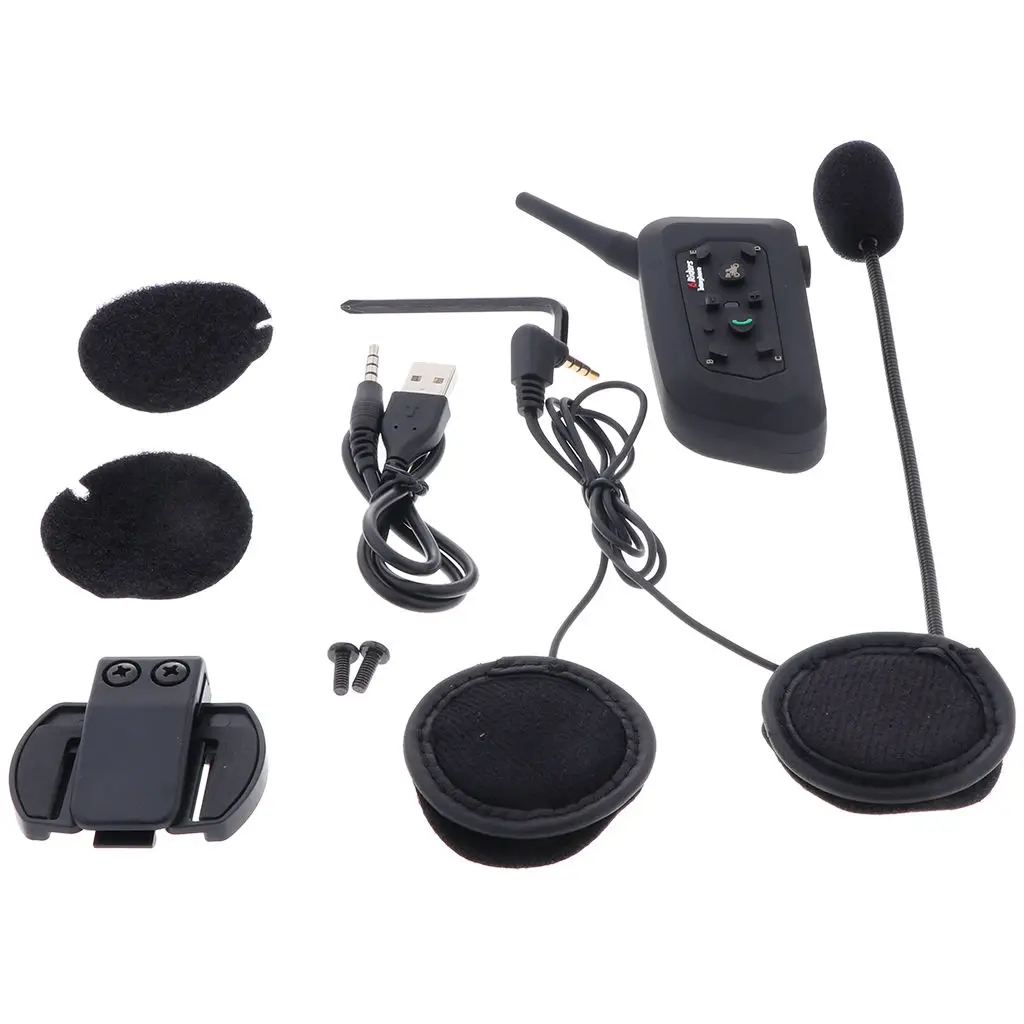 1200m Motorcycle Bluetooth Headset Wireless Communication System 
