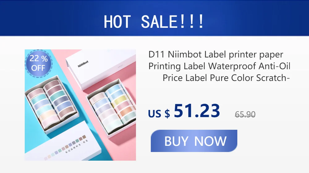 small compact printer Niimbot D110 Label Maker Portable Label Printer Print With Name Printers Thermal Mini Pocket D11 Sticker Office Electronics peripage printer