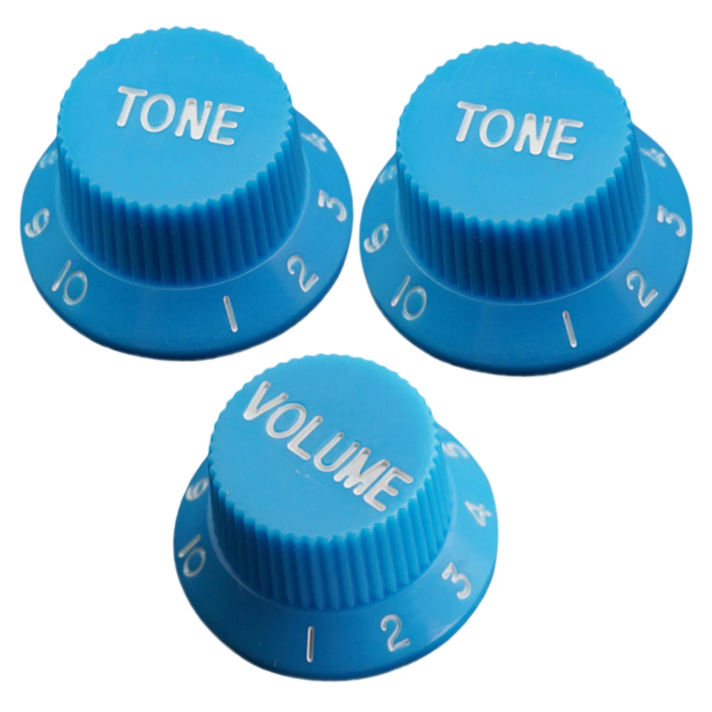 Tooyful 3 Pcs Guitar Speed Control Knobs 1 Volume 2 Tone for ocaster  ST SQ Electric Guitar Parts Accessory