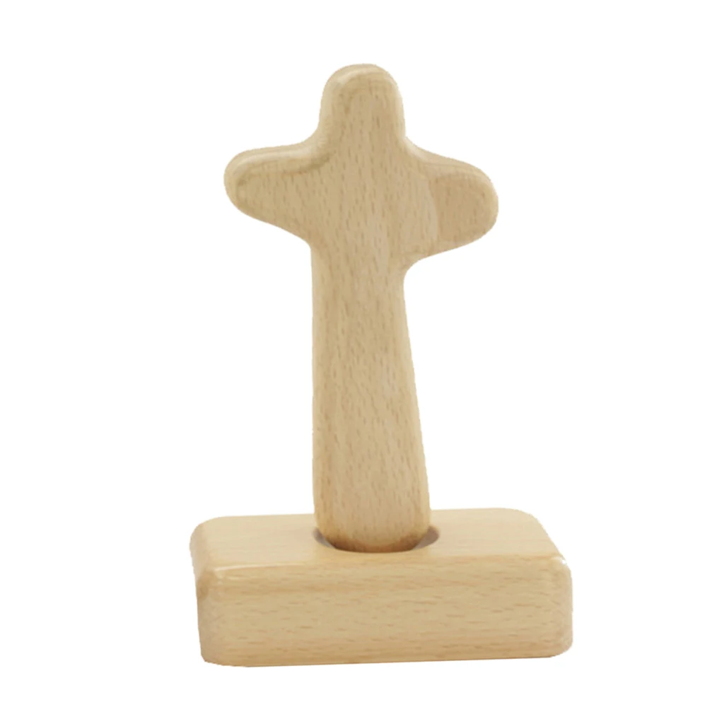 Small Holy Wood Standing Cross 5