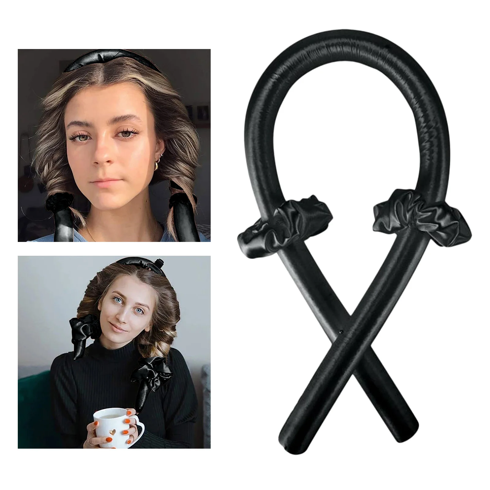 Heatless Curling Rod Headband, Ribbon Hair Rollers, Say Goodbye to Breaks and Split Ends, Say Hello to Healthy Hair