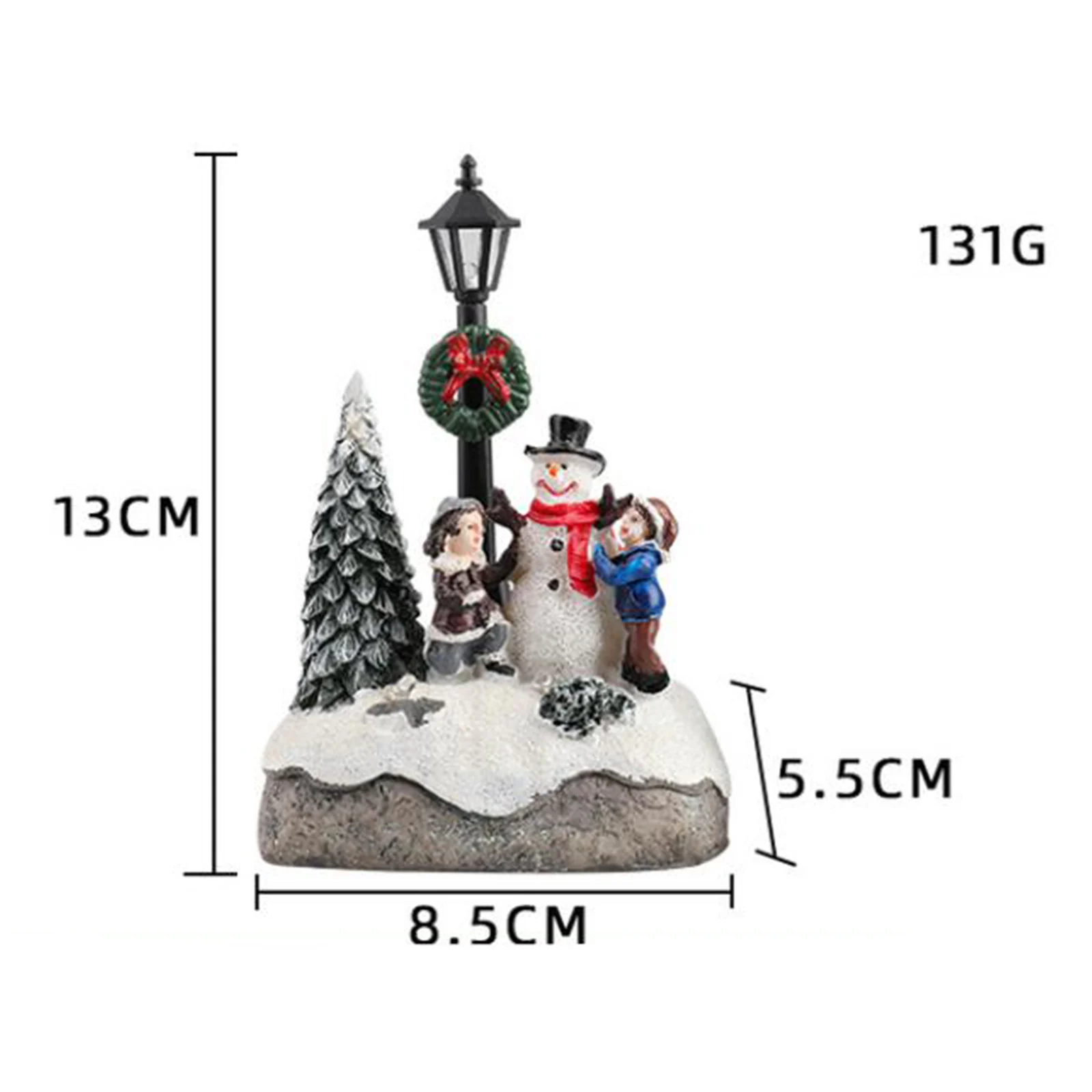 Christmas Scene Village Houses Indoor Outdoor with LED Light Christmas Village Sets Micro Landscape for Christmas Decorations 