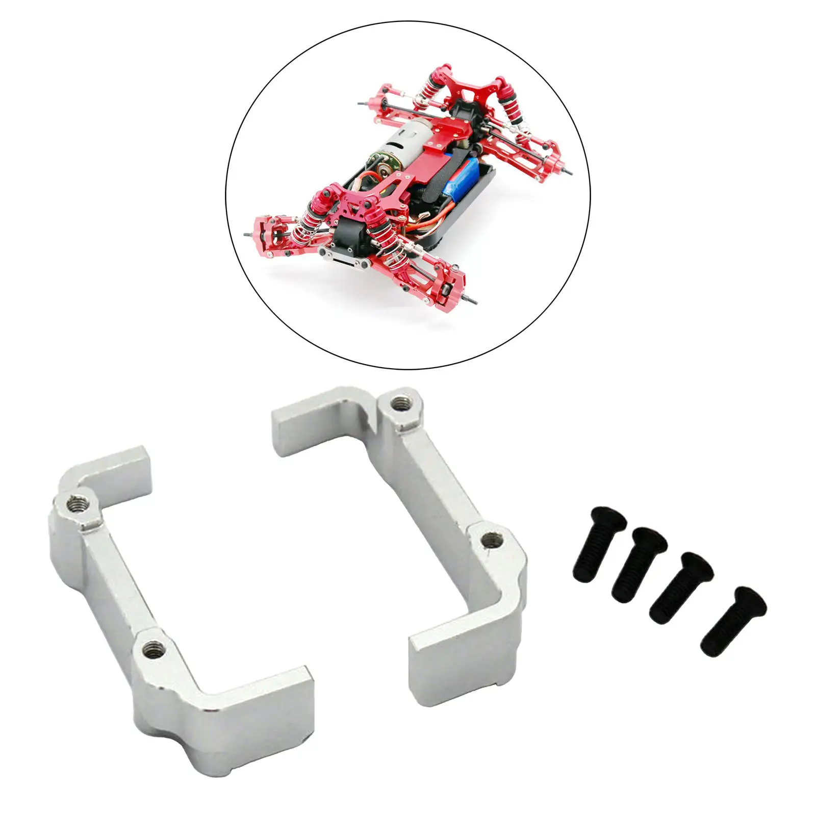 2 Pieces RC Car Battery Holder for Wltoys 144001 124017 1:12 RC Car Replaces Upgrade Parts