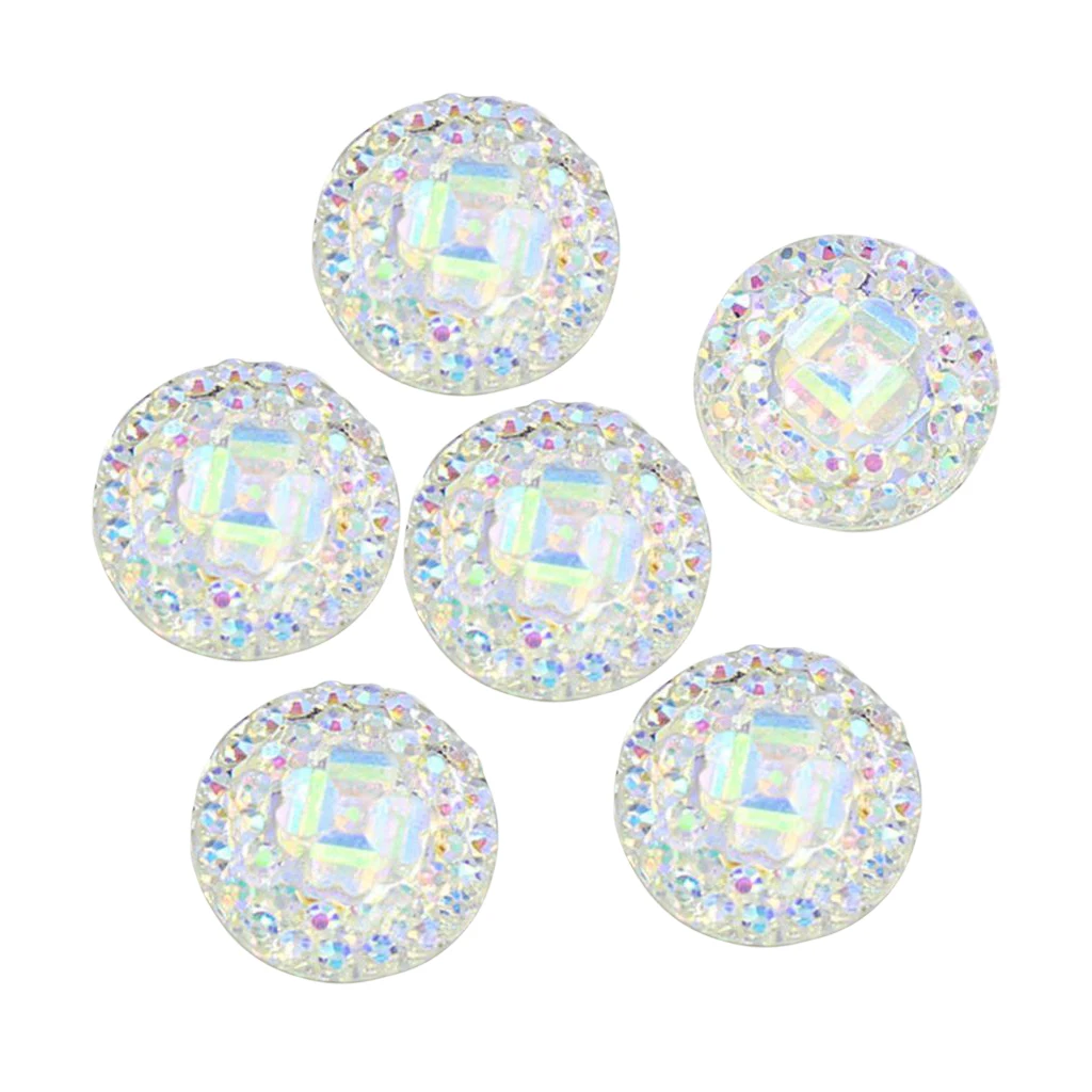 50x 12mm Resin Round Flatback Rhinestone Buttons DIY Wedding Craft Shiny 50x 12mm Resin Round Flatback Rhinestone Buttons DIY Wedding Craft Shiny