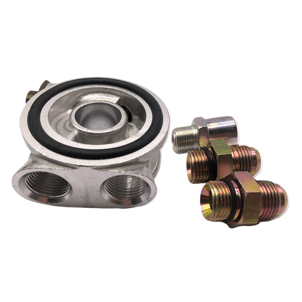 Thermostatic Oil Filter Sandwich M10x1.5mm AN10 3/4