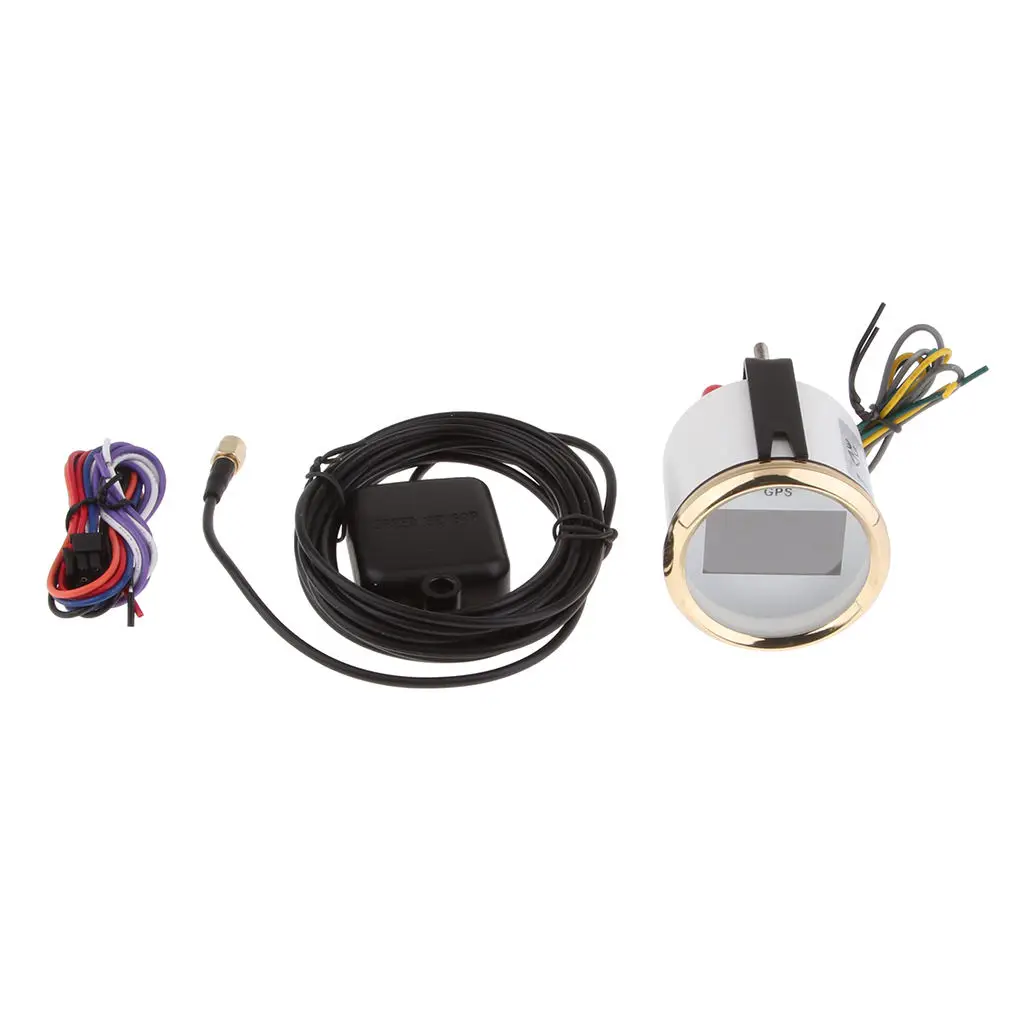 Digital GPS Speedometer Gauge VA display Screen with Aalarm Lamp