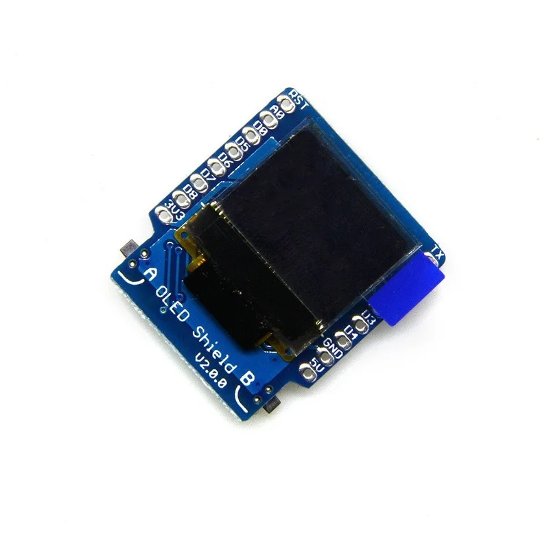 D1 Mini OLED Shield V2.0.0 - 0.66 Inch 64x48 IIC I2C Two Button Development Board Description Image.This Product Can Be Found With The Tag Names Computer Cables Connecting, Computer Peripherals, Mini oled shield, PC Hardware Cables Adapters