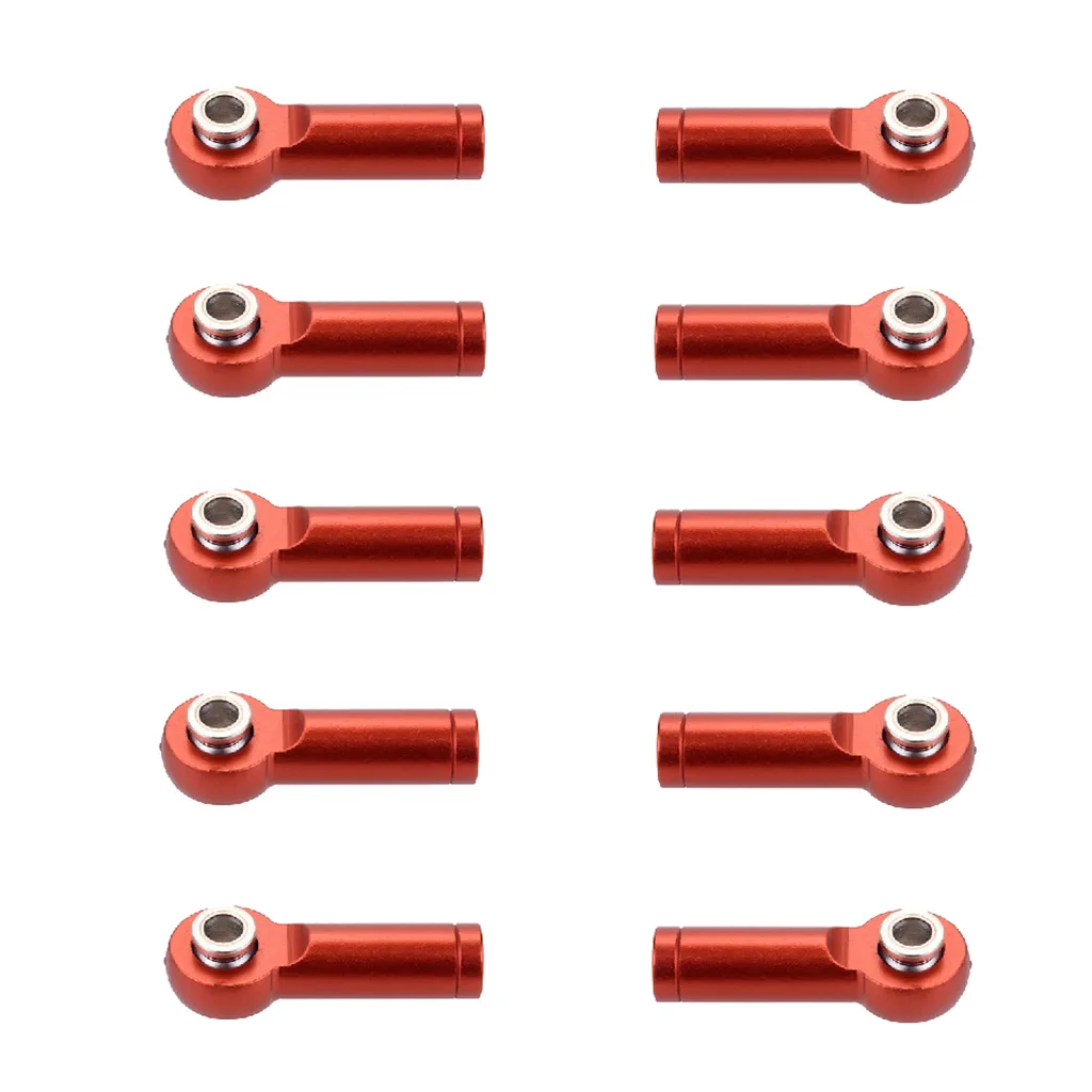 10pcs Aluminum M4 RC Link Tie Rod End Ball Joint Head for 1/10 1/8 Traxxas Slash Stampede Axial SCX10  HSP Axial 