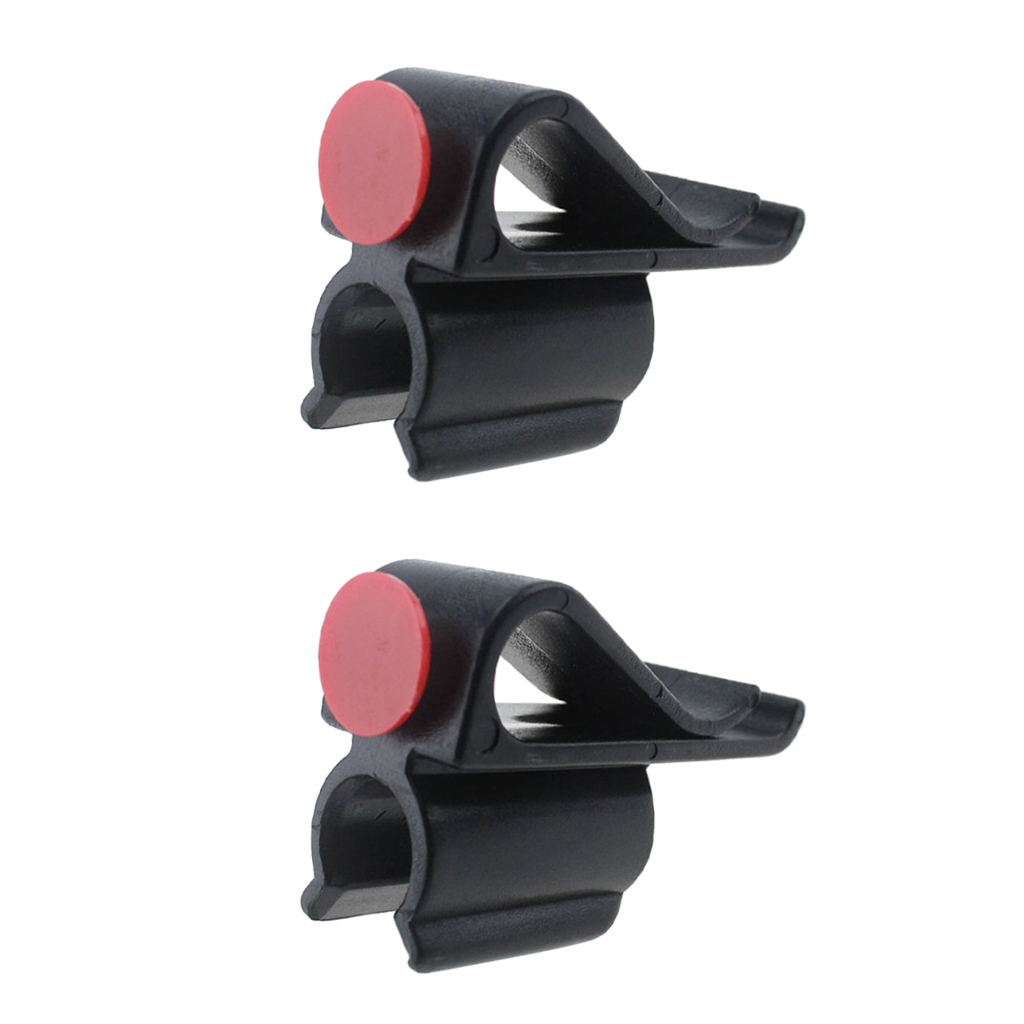 2 Pack Black Golf Bag Clip on Putter Holder Golf Putter Clamp Ball Marker