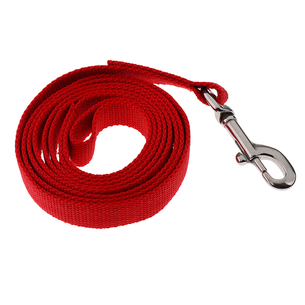 6.56ft Equestrian Horse Lead Rope Cotton Webbing Rein with Bolt Snap Clip Lightweight Equipment for Horse Riding Red/Blue/Black