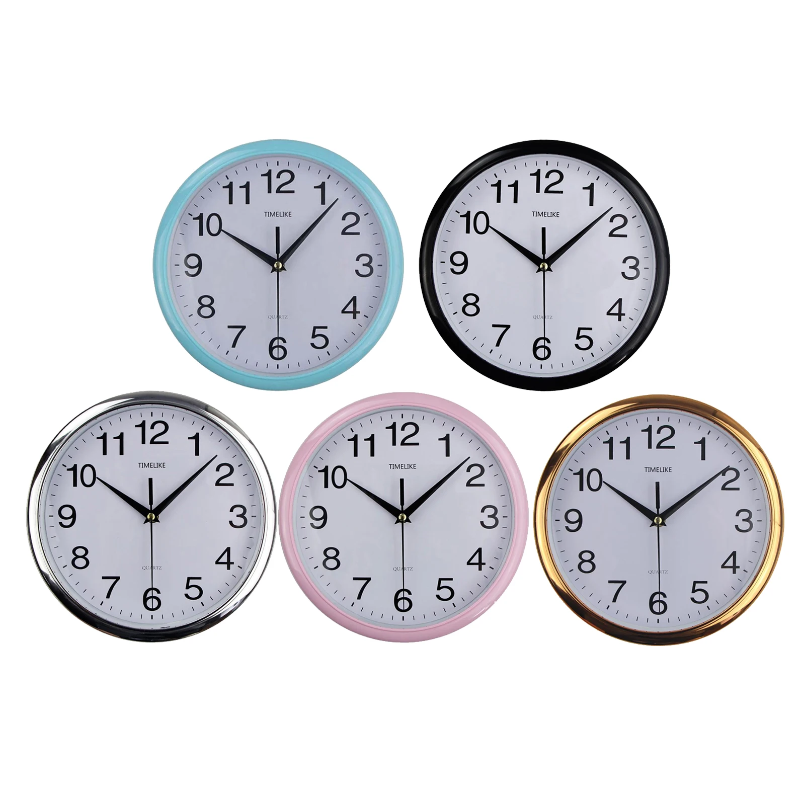 Modern Wall Clock Watches Silent Non Ticking Home Living Room Office Non Ticking Quilty Quartz