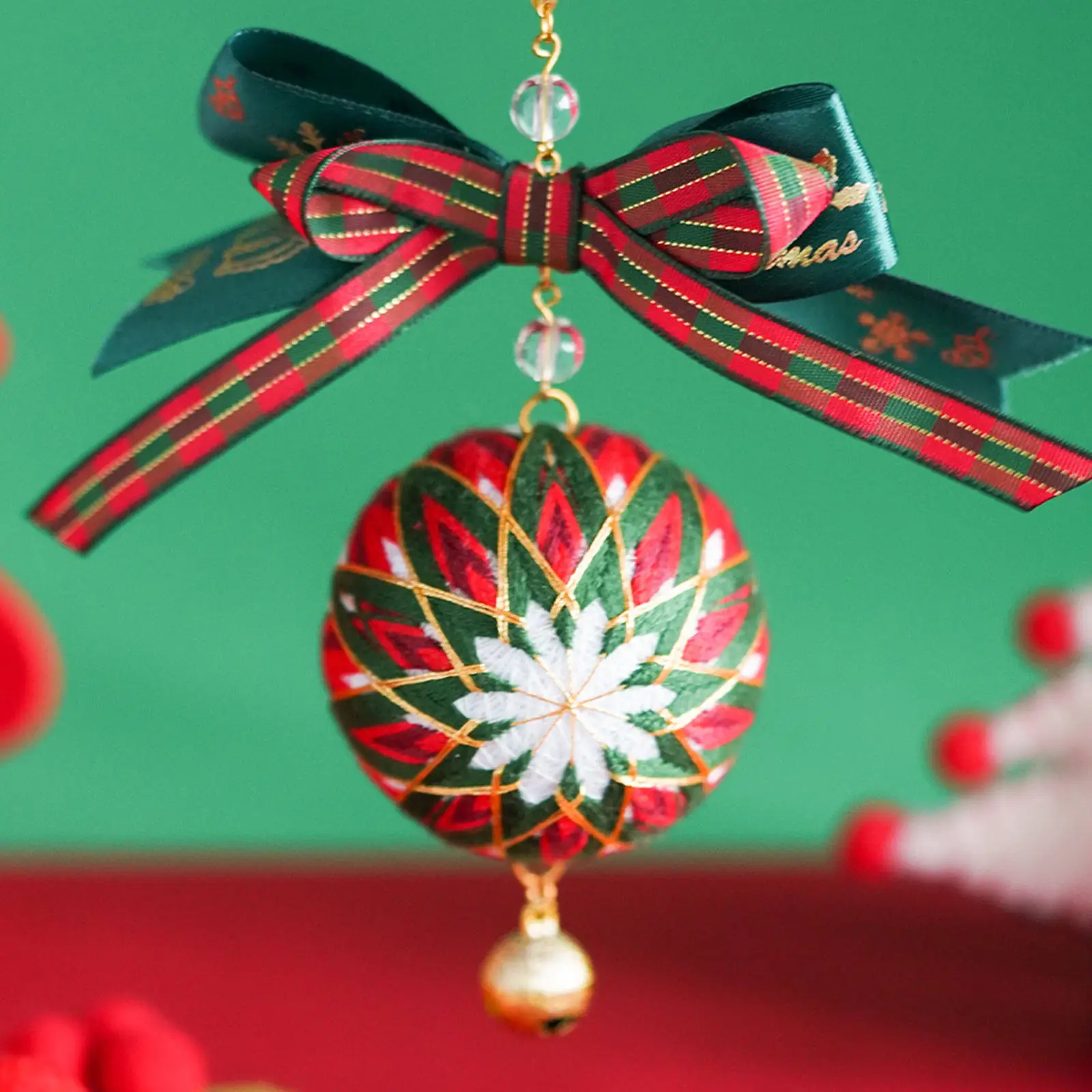 Temari Kit Floss DIY Threads Set Handmade Cross Stitching Kit for Christmas Kids