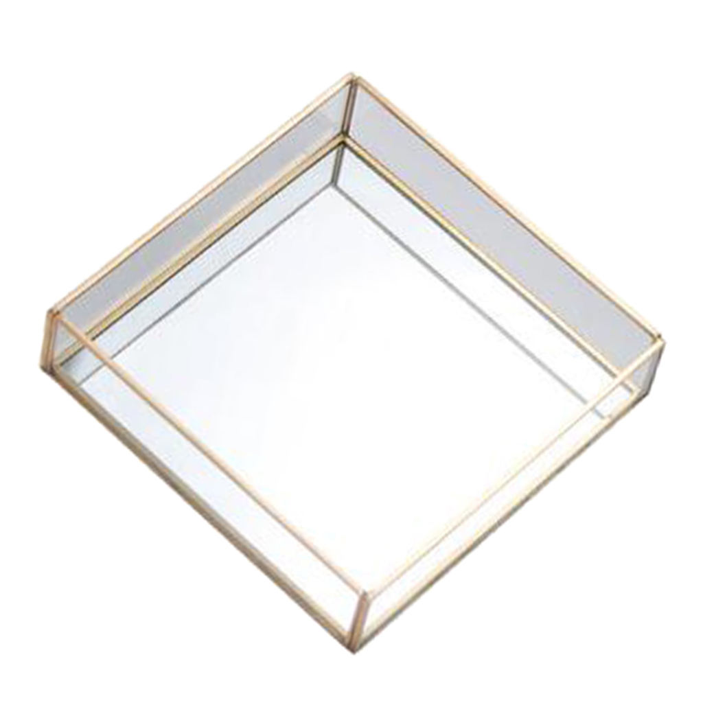 Geometric Succulent Small Plants Air Planter Terrarium Box - Decorative Glass Jewelry Box, Display Show Box