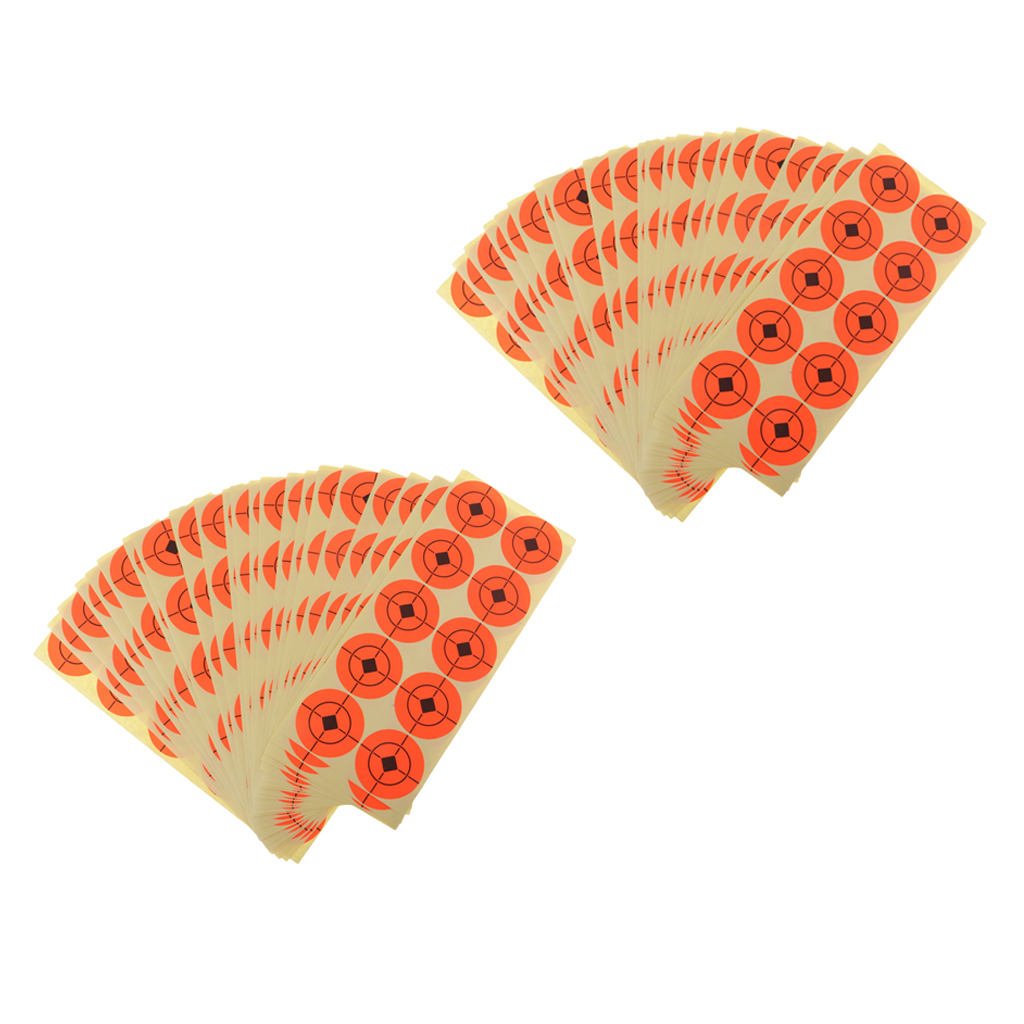 500pcs Targets Florescent Paper Target Hunting Bow Arrow Range