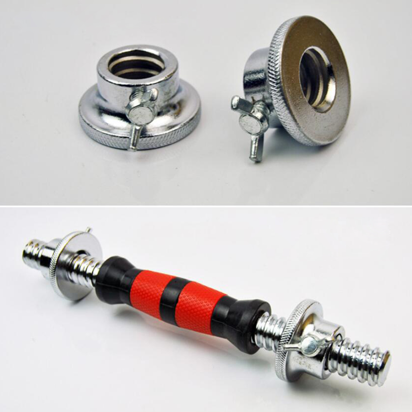 Hex Nut Anti- 25mm Standard Barbell Spin-Lock Collars Screw Clamps Dumbell Weight Lifting Clip