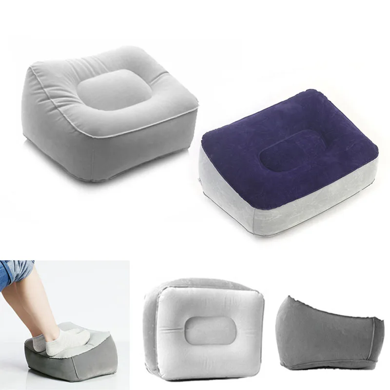 portátil inflável descanso de pé travesseiro almofada pvc ar viagens escritório casa perna para cima pés relaxantes pés ferramenta clh