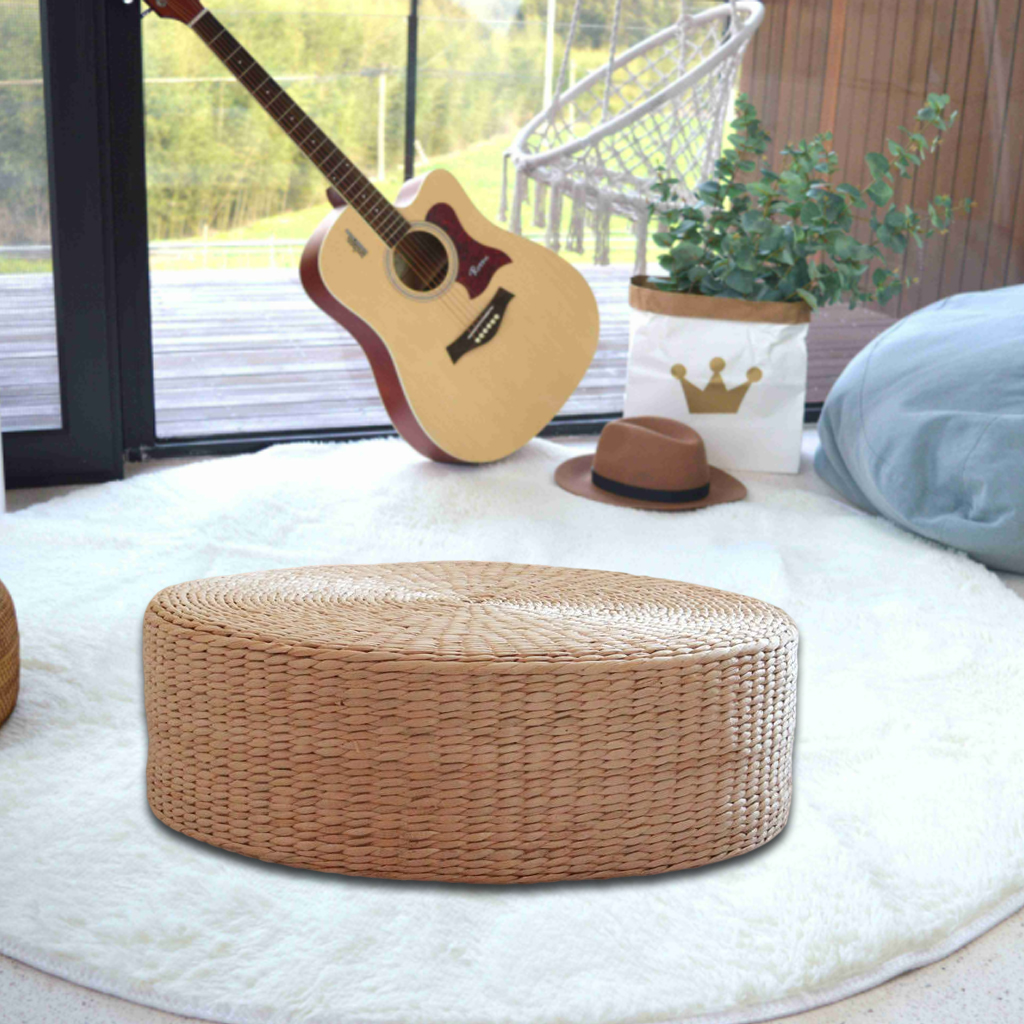 Natural Straw Floor Cushion Tatami Mat Pure Patio Seat Pad Yoga Mat 40cm