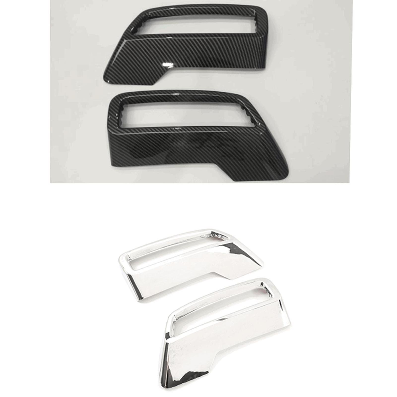 Tail Throat Decorative Frame Car Rear Bumper Side Exhaust Muffler end Pipe Covers Stickers for Peugeot 2017-2019.