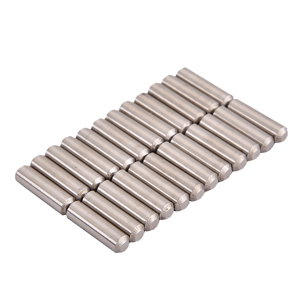24Pcs Alnico 5 Pickup Magnet Pole Slug Rod for DIY Making Pickup Tools