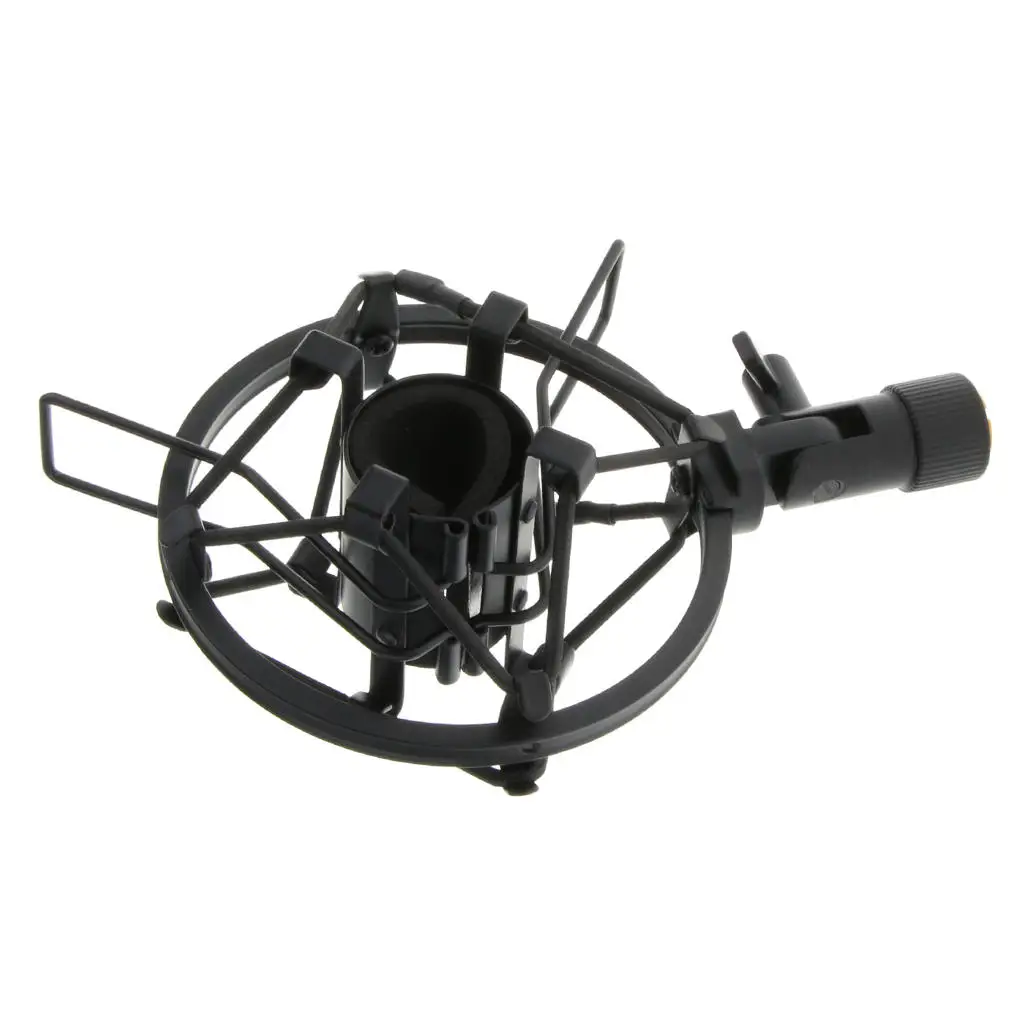 Mini Condenser Microphone Shock Mount Stand Holder Clip for Handheld Stage Mic