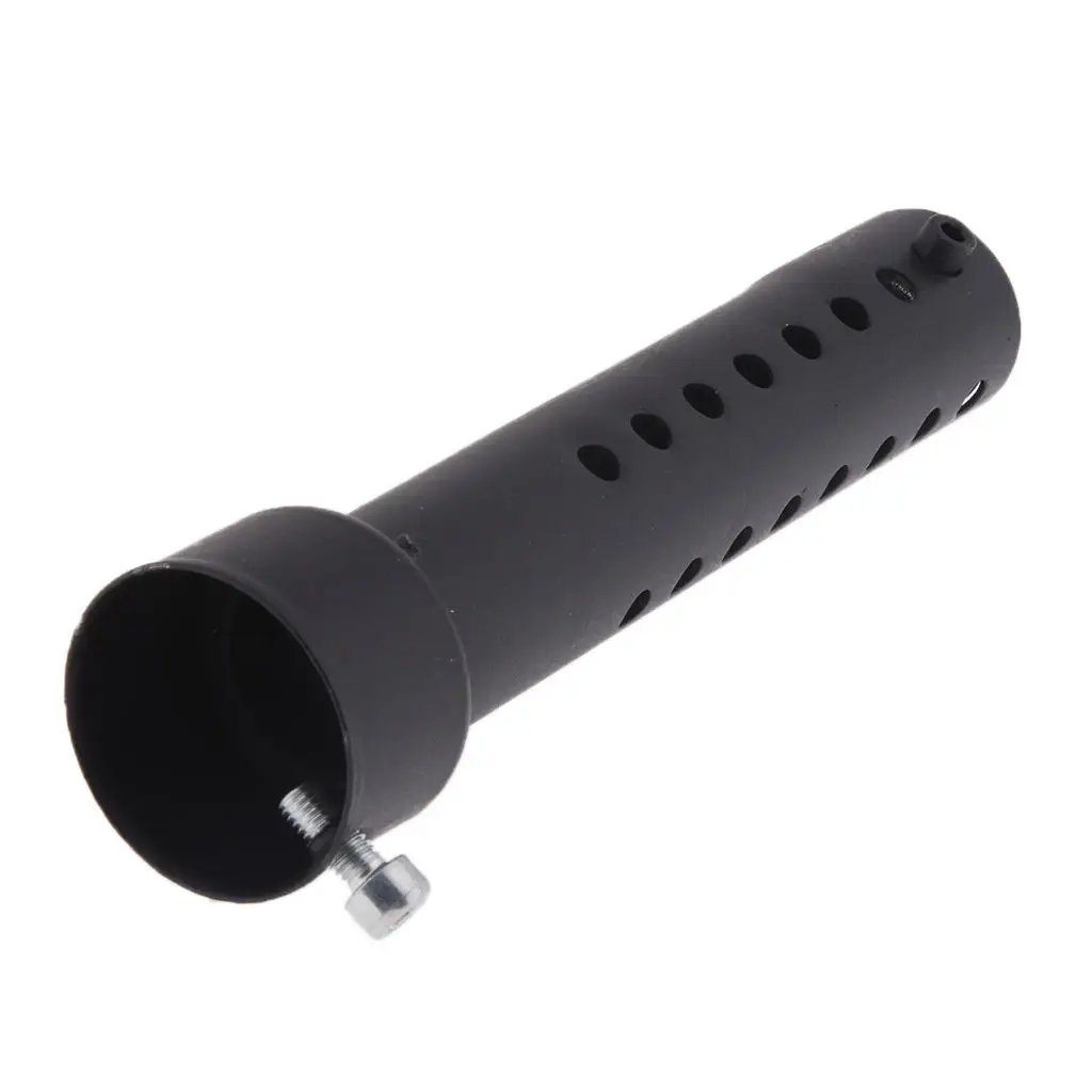 Motorcycle Tail Exhaust Can Pipe Baffle Muffler Silencer DB Killer Noise Sound  35mm Black