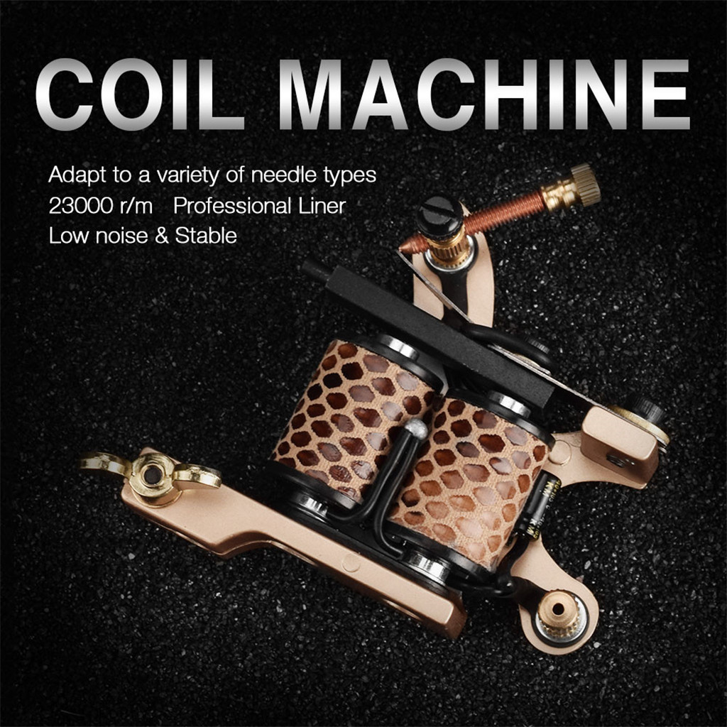 Tattoo Machine Handmade Liner Wraps 10 Coils Shader Body Art Accessories