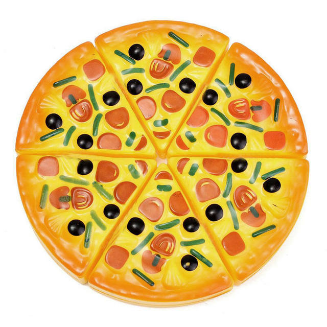 Pizza Brinquedo, comida para crianças cozinha,Jogo brinquedos comida,  ótimo para uma festa pizza fingida, cozinha fast food e brinquedo corte jogo.  Dedaiby