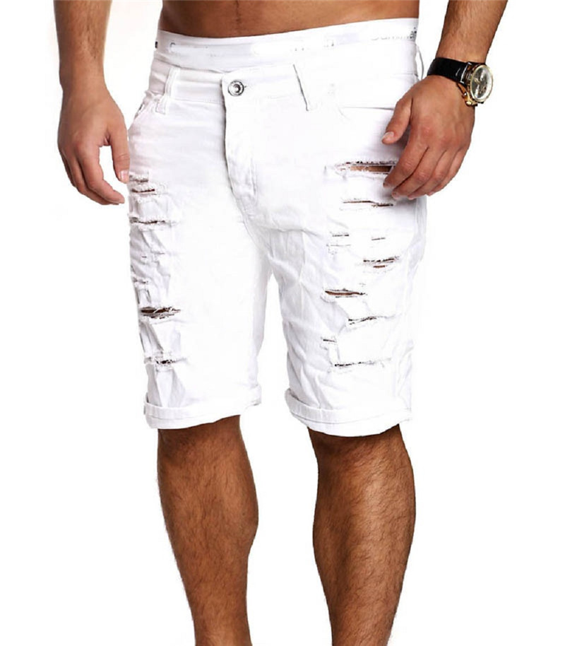 Title 3, Novos homens denim chino moda shorts lavados de...