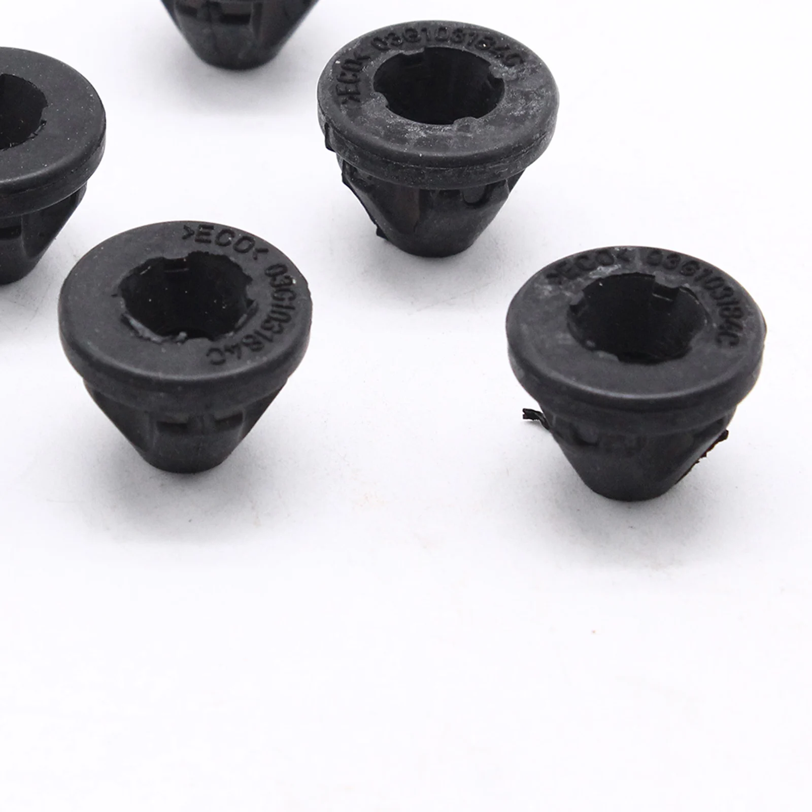 Set of 5 Car Engine Cover Grommets Sockets Washer Rubber Trim Durable 03G103184 Black
