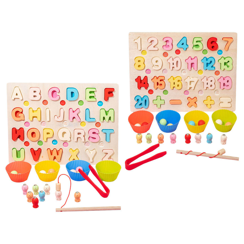 Wooden Math Toy Brain Teaser Early Developmental Clip Beads Toys Counting Toy Preschool Toy Xmas Gifts