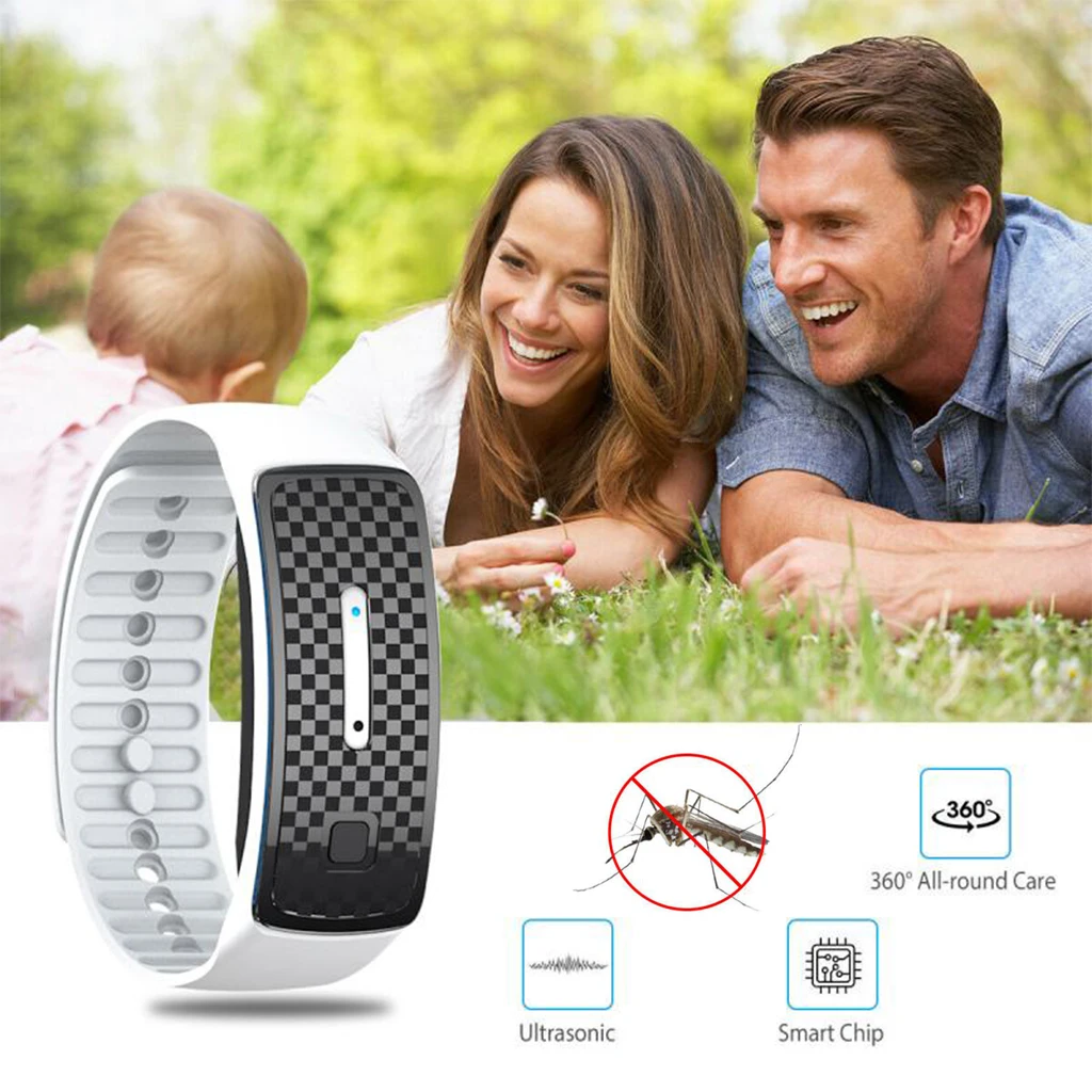 Electronic Mosquito Repellent Bracelet Portable Watch Ultrasonic Physical Insect Pest Repeller Wristband Outdoor