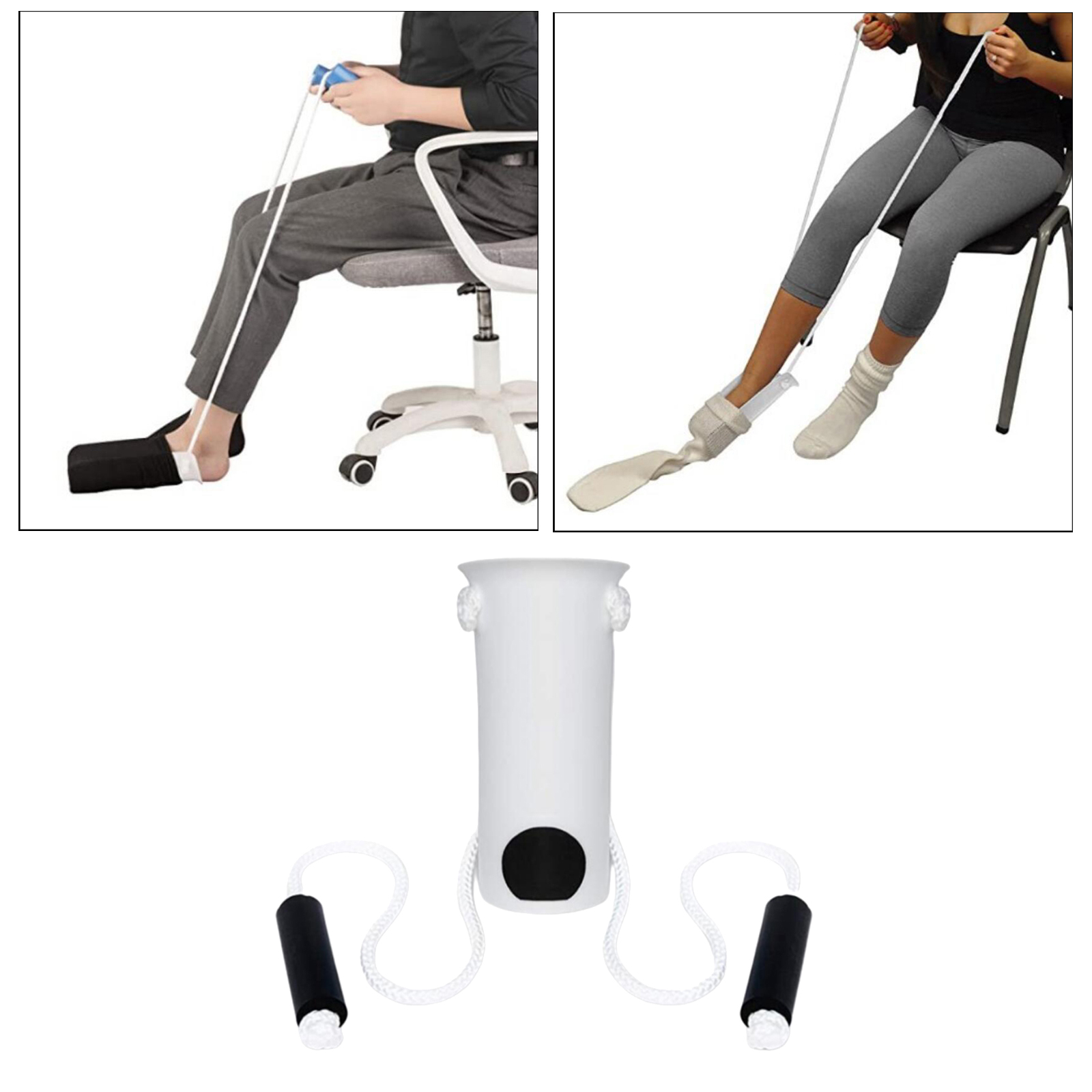 Sock Aid Kit, Easy on Easy Off Device for Putting on Socks, Removing Socks Stockings for Men Women with Limited Mobility