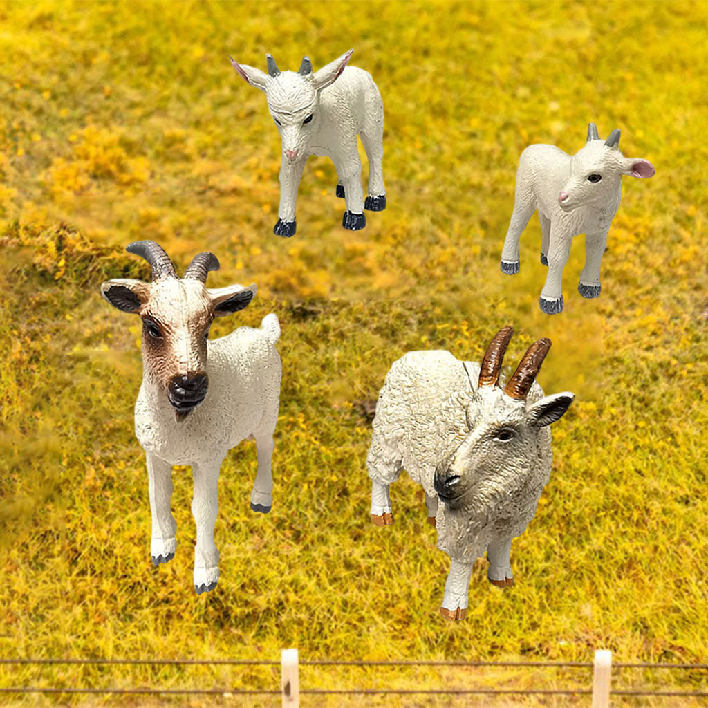 4 Pieces Animal Model Kids Playset for Home Office Living Room Collection Decor Gift