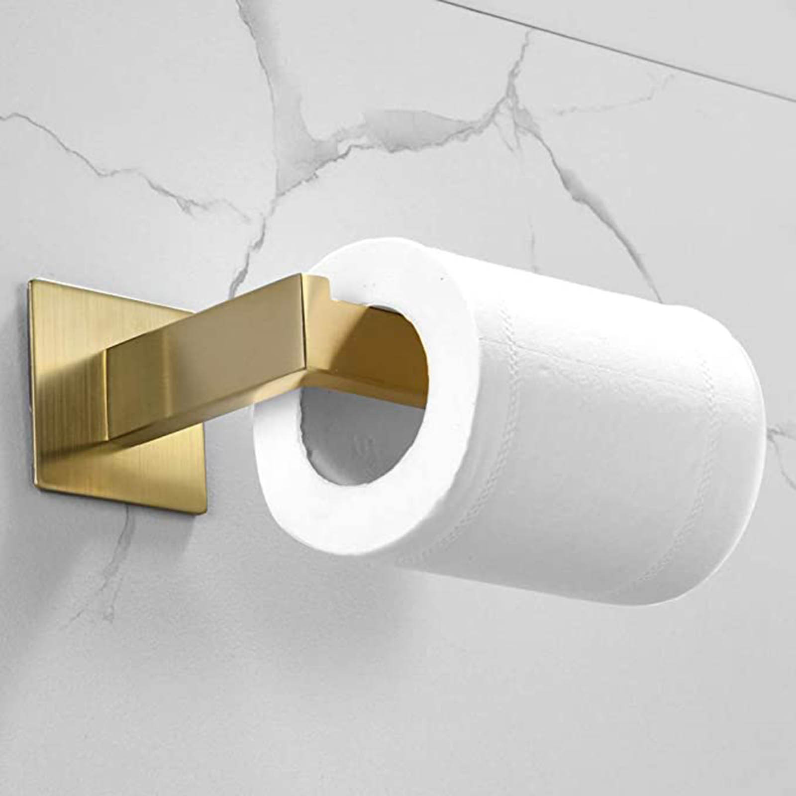 Toilet Paper Holder Without Drilling Selfadhesive Stainless Steel