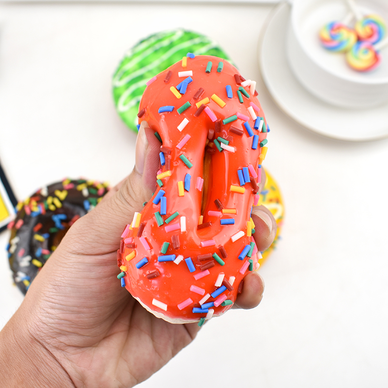 10 cm große, simulierte Donuts, Brot, Stressabbau, künstliches Brot, Kuchen, Heimdekoration, Hochzeitsdekoration, Fotografie-Requisiten, 1 Stück – Detail 5