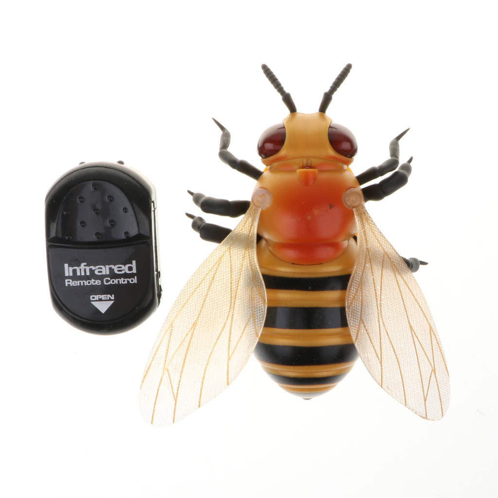 Infrared Remote Control Bee - RC Animal Fake Insect for Joke Scary Trick Toy