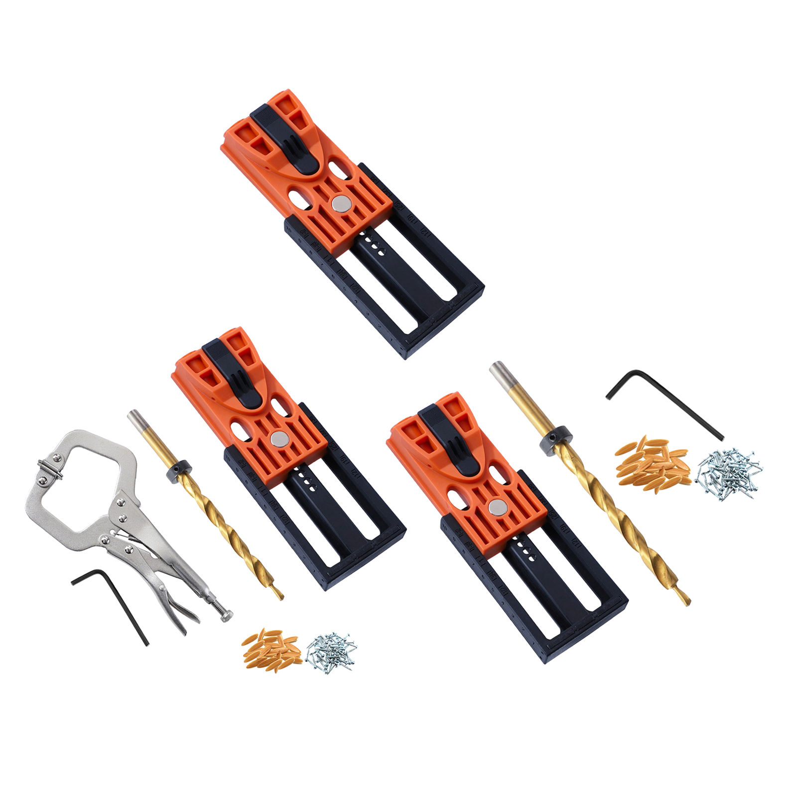 Woodworking Punch Locator Drill Drilling Guide Dowel Jig Kit Hole Opener Template Door Cabinets Portable Precise DIY Hand Tools