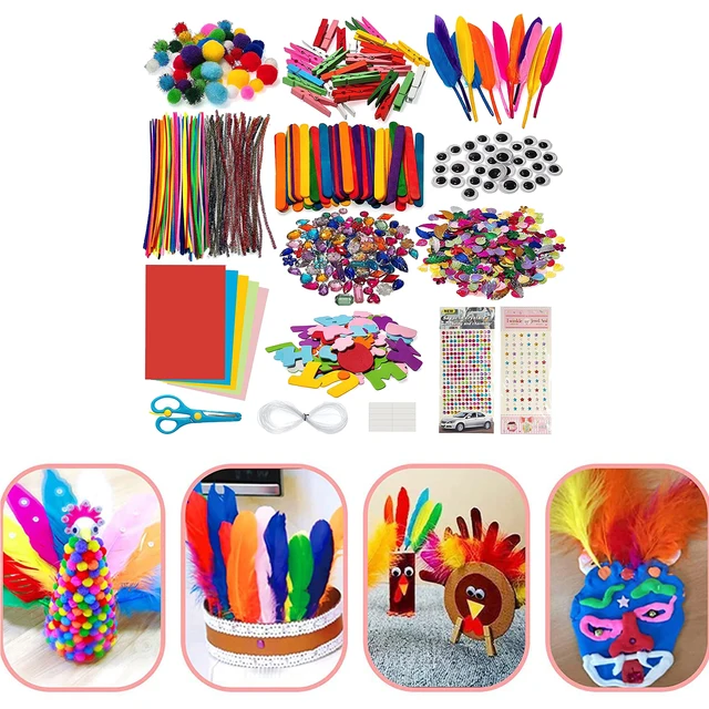 Multicolour Handmade Diy Art Crafts Material Kids Creativity