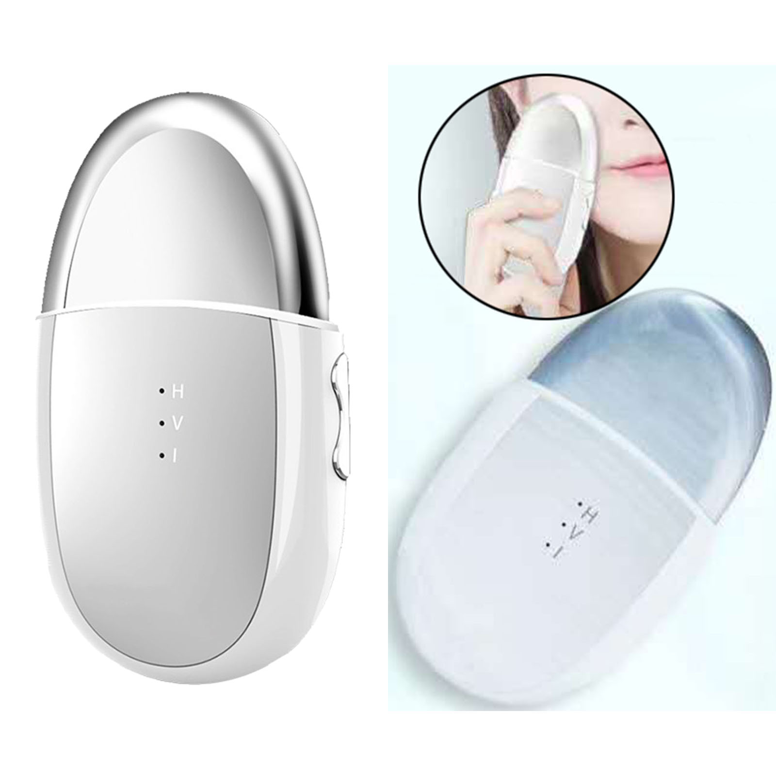Electric Ion Heat Eye Massager Beauty Tool Promote Absorption USB Charge 45­°C Heating Facial Massager for Eye Fatigue