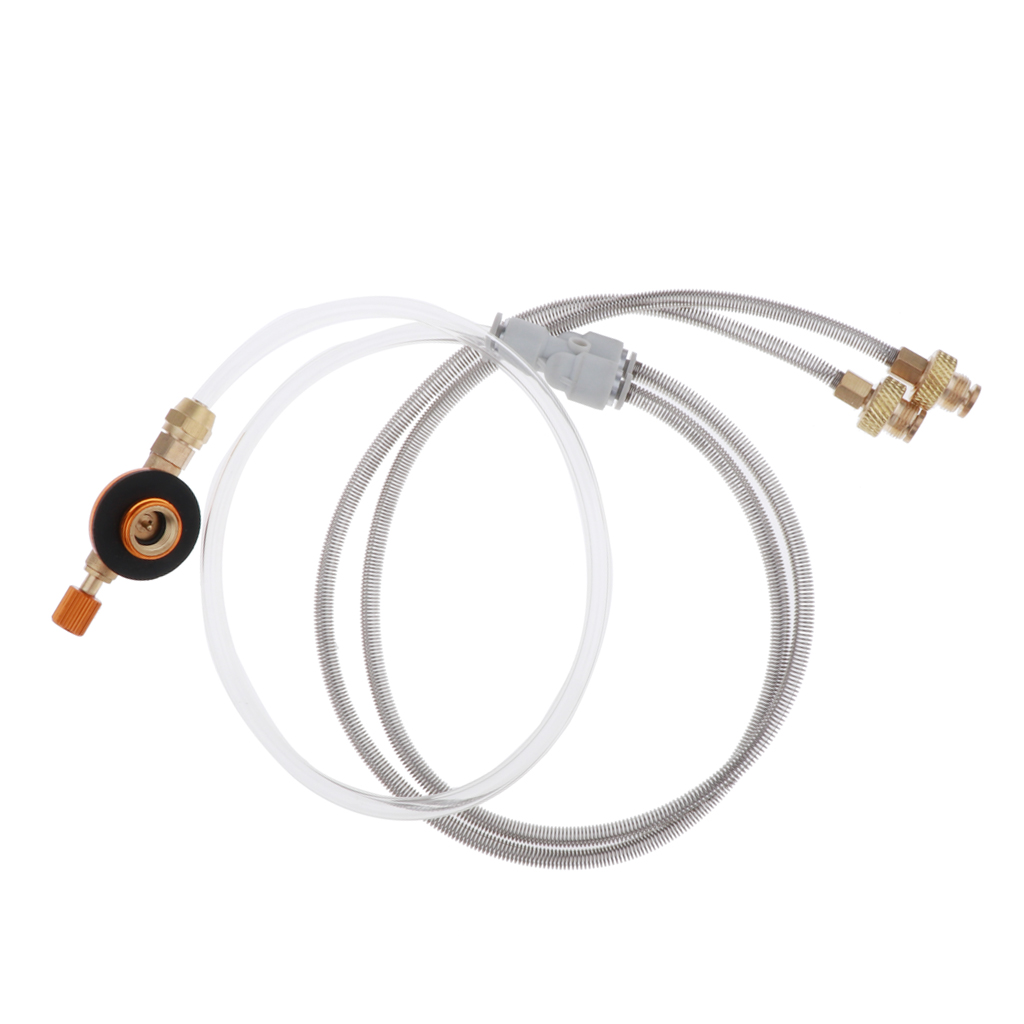 Y Splitter Two Hose 3 FT Low Pressure Propane Regulator Connection Kit for Gas