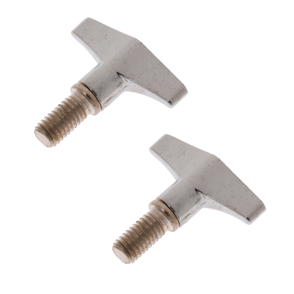 Tooyful 2Pcs Drum Cymbal Thread Wing Nuts Hand Knob Screw Replacement for Drummer