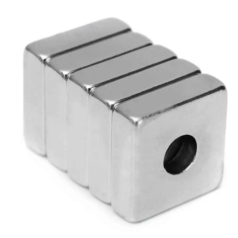 5pcs 10mm x 10mm x 4mm Strong Rare Earth Neodymium Square Block Magnets 