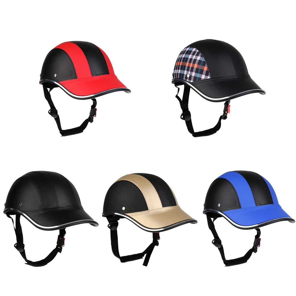 Adjustable Bike Cycling Helmet Baseball Cap Anti-UV Safety Motor Bicycle Helmet for Men Women Outdoor MTB Skating Skateboard